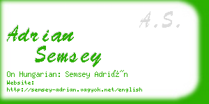 adrian semsey business card